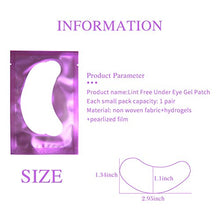 Carica l&#39;immagine nel visualizzatore di Gallery, 50 Paio Cerotti Gel per Estensioni Ciglia Eye Pads Occhio Patch Viola