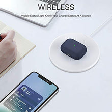 Carica l&#39;immagine nel visualizzatore di Gallery, Miracase - Custodia protettiva in silicone per Airpods Pro, triplo Blu navy.