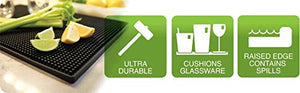 EOZY-Tappetino per Bancone da Bar Mat in PVC Poggia Bicchiere Barman 30*15cm