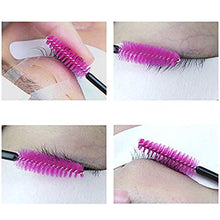 Carica l&#39;immagine nel visualizzatore di Gallery, G2PLUS, 100 pennelli da ciglia per mascara, strumenti usa e Rosa Rossa + Nera - Ilgrandebazar