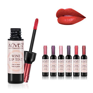 6 colori vino rossetto liquido, Lady Long Lasting Make Up Matte Lip Gloss,... - Ilgrandebazar