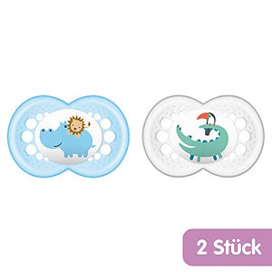 MAM 172311 - Ciuccio in silicone per bambini dai 6 ai 16 mesi, senza blau - Ilgrandebazar