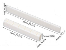 Carica l&#39;immagine nel visualizzatore di Gallery, Set con selletta per ponte e capotasto di ricambio, in vero osso, per... - Ilgrandebazar