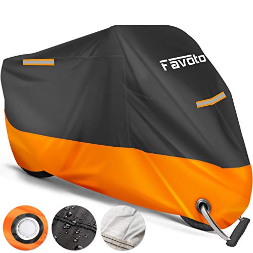 Favoto Telo Coprimoto 210D Teli per Moto Scooter Impermeabile Resistente XXL