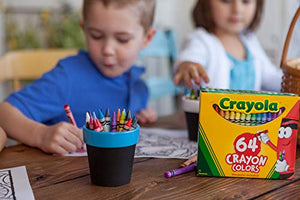 Crayola-64 Pastelli a Cera, per Scuola e Tempo Libero, Multicolore, 52-6448 - Ilgrandebazar