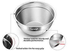 Carica l'immagine nel visualizzatore di Gallery, Luvan 18/10 304 Ciotole per miscelazione in acciaio inox con coperchi,orlo...