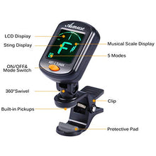 Carica l&#39;immagine nel visualizzatore di Gallery, Asmuse Accordatore Clip per Chitarra Violino Ukulele Basso Elettrico Nero-T - Ilgrandebazar