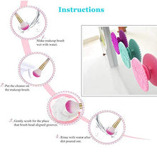 Carica l&#39;immagine nel visualizzatore di Gallery, Tappetino per la pulizia dei pennelli da trucco, Rosa di piccole dimensioni.