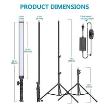 Carica l&#39;immagine nel visualizzatore di Gallery, Neewer Kit d’Illuminazione Luce 60 LED da Studio 2pz Bastone LED...