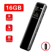 Carica l'immagine nel visualizzatore di Gallery, 16GB Registratore vocale digitale professionale,Supereye registratore vocale...
