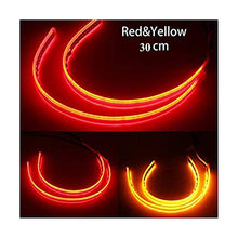 Carica l'immagine nel visualizzatore di Gallery, AMAZENAR Ultra-Lumineux 30CM 11,8"Rouge/Ambre Flexible Bande de Tube LED