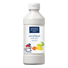 Carica l&#39;immagine nel visualizzatore di Gallery, Lefranc Bourgeois Acrilico - gli Essenziali - 500ml - Bianco - Ilgrandebazar