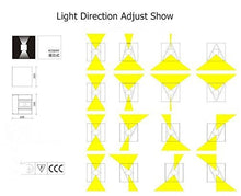 Carica l&#39;immagine nel visualizzatore di Gallery, APPLIQUE LED CUBO IMPERMEABILE DA INTERNO ED ESTERNO LAMPADA PARETE Bianco - Ilgrandebazar