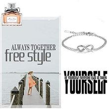 Carica l&#39;immagine nel visualizzatore di Gallery, JewelryWe Gioielli Bracciale da Uomo Donna, Infinito Acciaio Donna - Ilgrandebazar
