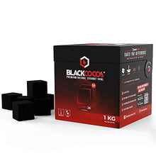 Carica l&#39;immagine nel visualizzatore di Gallery, BLACKCOCO&#39;s - 1 KG Carbone Naturale di Prima Qualità per Narghilè e BBQ –...