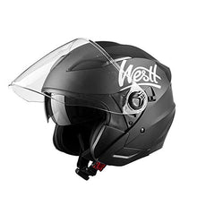 Carica l&#39;immagine nel visualizzatore di Gallery, Westt Jet · Casco Moto Nero Opaco Doppia Visiera M (57-58cm), - Ilgrandebazar