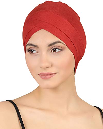 Deresina Cuffia in Cotone con Fascia Frontale Modello W per chemio