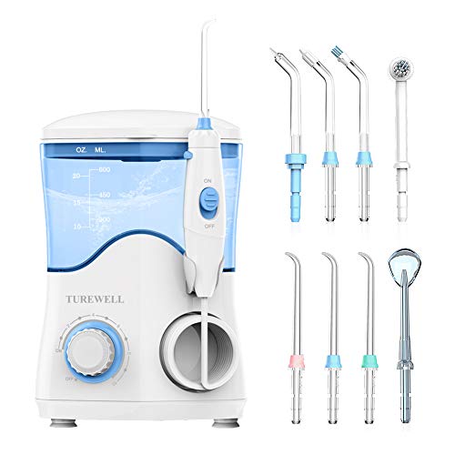 Idropulsore Dentale con 8 Ugelli Multifunzione, 10 valori nominali di White