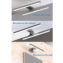 Carica l'immagine nel visualizzatore di Gallery, Azhien Lampada da Specchio a LED per Bagno 5W 30cm 400LM, Bianco Neutra 4000K Lampada Armadio Applique da Parete IP44 Lampada Specchio Bagno 230V 300x14x14mm