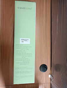 Travel Ease Cuscino Lombare Ergonomico, Supporto per la Schiena in Schiuma di Memoria per Seggiolino Auto Sedia da Ufficio, Schienale con Rivestimento Antistatico e Doppie Cinghie Regolabili, Nero