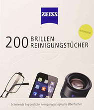 Carica l&#39;immagine nel visualizzatore di Gallery, Zeiss Occhiali Salviette per la pulizia, 1 X 200 pezzi - Ilgrandebazar
