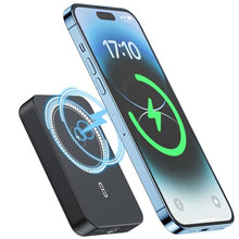 Carica l&#39;immagine nel visualizzatore di Gallery, NOHON Wireless Power Bank Magnetico 10000mAh: Caricabatterie Portatile Powerbank | Batteria Esterna con PD 20W USB-C Ricarica | Compatibile con iPhone 15 14 13 12 Mini Pro Pro Max | Nero