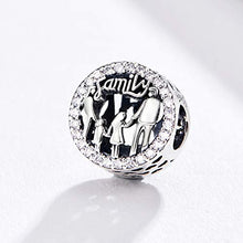 Carica l&#39;immagine nel visualizzatore di Gallery, Charm in argento sterling 925, motivo: famiglia di 4 persone, da stile 4 - Ilgrandebazar