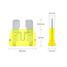 Carica l&#39;immagine nel visualizzatore di Gallery, Rovtop 120pcs+1Clip (2A 3A 5A 7.5A 10A 15A 20A 25A 30A 35A 40A) Fusibili...