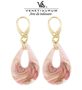 Orecchini Pendenti con Perle di Murano e Argento 925 Orecchini Pendenti con Perle di Murano e Argento 925