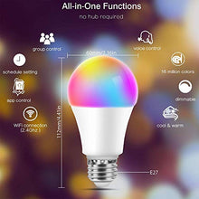 Carica l&#39;immagine nel visualizzatore di Gallery, Lampadina Smart, Boxlood Lampadine Alexa WiFi 7W E27 A60 Lampada 2Pezzi