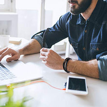 Carica l&#39;immagine nel visualizzatore di Gallery, Gkmamrg - Bracciale da uomo in pelle con incisione DAD, confezione...