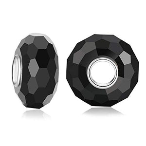 Andante-Stones Perlina in argento massiccio 925 con zircone sfaccettato... - Ilgrandebazar