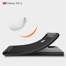Carica l'immagine nel visualizzatore di Gallery, NUPO - Cover per Samsung Galaxy A21s 2020, in silicone TPU, antigraffio, Nero
