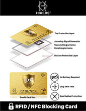Carica l&#39;immagine nel visualizzatore di Gallery, Carta di blocco RFID/NFC Protezione per carta credito contactless, 1 carte
