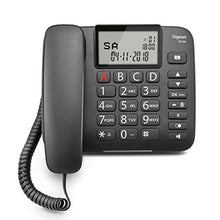 Carica l&#39;immagine nel visualizzatore di Gallery, Gigaset DL380 Telefono Fisso, Ampio Display, Grandi Tasti Ergonomici, Nero - Ilgrandebazar