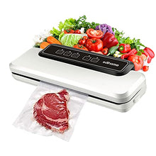 Carica l&#39;immagine nel visualizzatore di Gallery, Edihome, Macchina Sottovuoto Alimenti, Professionale, Domestico, 110W, Include 10 sacchetti per alimenti, Cibo secco, Cibo umido e fresco, 80KPa