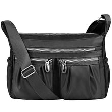 Carica l'immagine nel visualizzatore di Gallery, VBIGER Borsa Tracolla Donna Borse Tasche Multitasche Impermeabile Nero 2