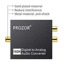 Carica l&#39;immagine nel visualizzatore di Gallery, PROZOR 192Khz DAC Convertitore Audio Digitale ad Analogico con Cavo