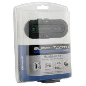 SuperTooth Buddy Kit Vivavoce Bluetooth per Auto, Nero - Ilgrandebazar