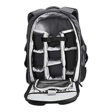 Carica l&#39;immagine nel visualizzatore di Gallery, AmazonBasics - Zaino per fotocamera DSLR, poliestere 840D ad alta densità e...