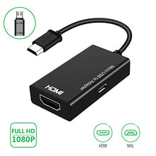 Carica l&#39;immagine nel visualizzatore di Gallery, Convertitore Micro USB a HDMI, Adattatore Cavo da MHL a HDMI con Uscita Nero - Ilgrandebazar