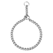 Carica l'immagine nel visualizzatore di Gallery, HAPPY HACHI Collare Strozzo Acciaio Ferro Collar per L 4.0mm*60cm, Argento