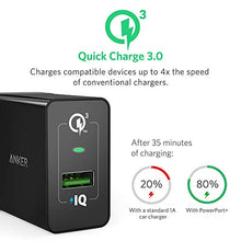 Carica l&#39;immagine nel visualizzatore di Gallery, Anker Quick Charge 3.0 Caricatore USB da Muro PowerPort+ 1 [Certificato Nero - Ilgrandebazar
