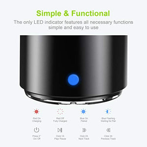 Con Custodia da Viaggio, EWA A106 Mini Altoparlante Bluetooth Portatile Nero
