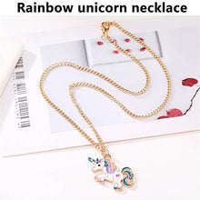 Carica l'immagine nel visualizzatore di Gallery, Collana per Bambini Unicorno Ragazze Rainbow Cloud Gioielli Regalo di... - Ilgrandebazar