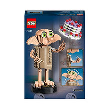 Carica l&#39;immagine nel visualizzatore di Gallery, LEGO 76421 Harry Potter Dobby l&#39;Elfo Domestico, Regalo per Ragazze, Ragazzi, Adolescenti e Tutti i Fan da 8 Anni in su, Modello Snodabile di Personaggio Iconico, Gioco da Collezione