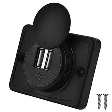 Carica l&#39;immagine nel visualizzatore di Gallery, Presa usb auto, di ricarica per caricabatterie con porta USB ABS...