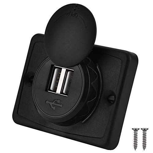 Presa usb auto, di ricarica per caricabatterie con porta USB ABS...