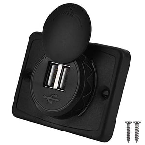 Presa usb auto, di ricarica per caricabatterie con porta USB ABS...