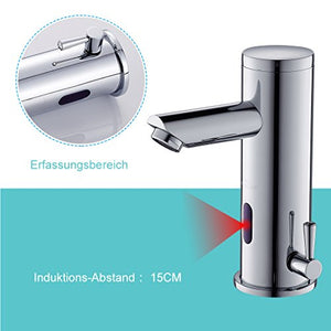 Auralum Rubinetto Automatico con Sensore ad Infrarossi Sistema Caldo E Freddo - Ilgrandebazar
